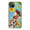 Coque de téléphone transparente personnalisée – Cadeaux d'anniversaire personnalisés pour les amoureux des chiens, papas et mamans – Tu illumines ma journée