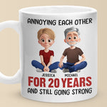 Custom Mug - Personalized Anniversary Wedding Gifts For Husband And Wife, Him And Her - Still Tolerating Each Other