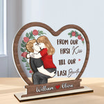 Custom Wood & Acrylic Plaque - Personalized Anniversary Wedding Gifts For Couple - You’re The One I Want