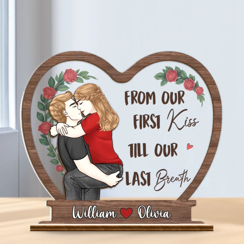 Custom Wood & Acrylic Plaque - Personalized Anniversary Wedding Gifts For Husband And Wife, Him And Her - You’re The One I Want