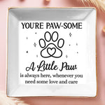 Full-Print Jewelry Dish - Birthday Gifts For Dog Lovers, Cat Lovers - Paws Fill The Heart With Joy