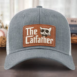 Leather Patch Hat -  Birthday Gifts For Cat Lovers, Cat Dad - The Catfather