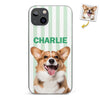 Coque de téléphone transparente avec photo personnalisée - Cadeaux d'anniversaire personnalisés pour les amoureux des chiens et des chats, les papas et les mamans de chiens, et les propriétaires de chats - Portez l'amour partout avec vous