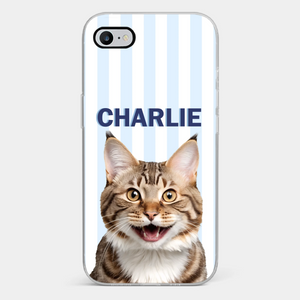 Coque de téléphone transparente avec photo personnalisée - Cadeaux d'anniversaire personnalisés pour les amoureux des chiens et des chats, les papas et les mamans de chiens, et les propriétaires de chats - Portez l'amour partout avec vous