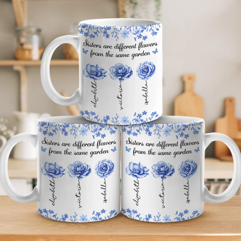 Custom Mug - Personalized Best Friend Birthday Gifts For Women - Blooming Together, Always