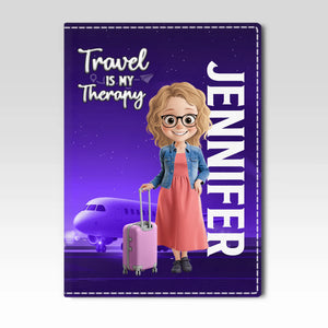 Étui de passeport personnalisé, porte-passeport – Cadeaux de vacances et de voyage personnalisés pour femmes et hommes – Né pour errer, pas pour rester