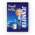 Custom Passport Cover, Passport Holder - Personalized Summer Vacation And Travel Gifts For Women, Travel Lovers - Born To Roam, Not To Stay