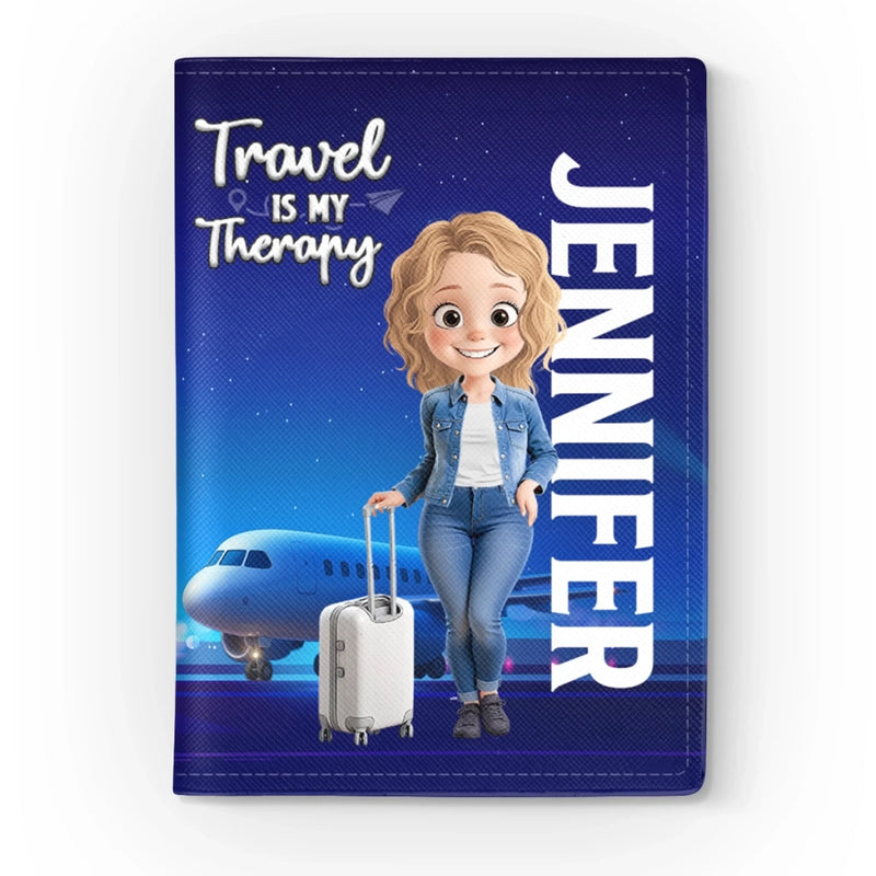 Custom Passport Cover, Passport Holder - Personalized Summer Vacation And Travel Gifts For Women, Travel Lovers - Born To Roam, Not To Stay