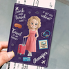 Étui de passeport personnalisé, cadeau de voyage et de vacances d'été personnalisé pour femmes et hommes - Voyage solo, bonheur de l'âme