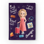 Custom Passport Cover, Passport Holder - Personalized Summer Vacation And Travel Gifts For Women, Men - Solo Travel, Soul Happy