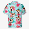 Custom Photo Unisex Tropical Hawaiian Aloha Shirt - Personalized Summer Vacation And Travel Gifts For Dog Cat Lovers, Dog Dad And Mom, Cat Owners - Summer With My Fur Buddy
