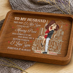 Custom Wooden Valet Tray - Personalized Anniversary Wedding Gifts For Husband And Wife, Him And Her - Love You More Everyday, Couple Birthday Gifts For Him And Her