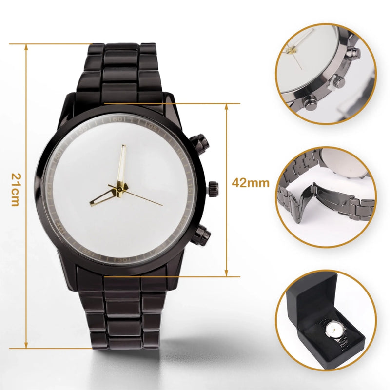 Custom Men's Watch - Personalized Funny Gift For Men - Whatever Time It Is