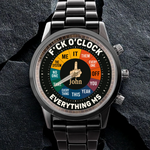 Custom Men's Watch - Personalized Funny Gift For Men - Whatever Time It Is