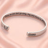 With Me Always - Memorial Personalized Custom Bangle Bracelet Cuffs - Sympathy Gift For Family Members