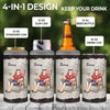 Custom 4 In 1 Can Cooler Tumbler - Personalized Retirement Gifts For Women, Men - Master Of Relaxation