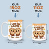 Custom 3D Inflated Effect Printed Mug - Personalized Anniversary Wedding Gifts For Husband And Wife, Him And Her - I Love You A Latte