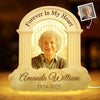 Custom Photo Shaped Light Box - Personalized Memorial Sympathy Gifts For Loss Of Mom, Dad - In Loving Memory