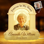 Custom Photo Shaped Light Box - Personalized Memorial Sympathy Gifts For Loss Of Mom, Dad - In Loving Memory
