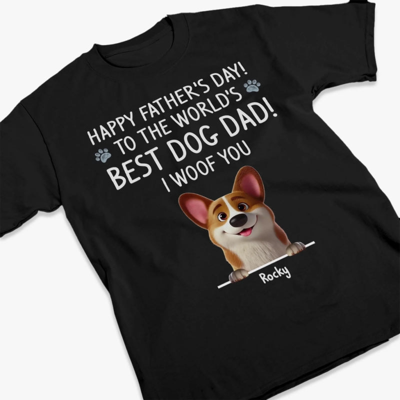 Best Dog Dad In The Galaxy - Dog & Cat Personalized Custom Unisex T-shirt, Premium T-shirt, Hoodie - Father's Day, Gift For Dad, Pet Owners, Pet Lovers