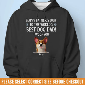 Best Dog Dad In The Galaxy - Dog & Cat Personalized Custom Unisex T-shirt, Premium T-shirt, Hoodie - Father's Day, Gift For Dad, Pet Owners, Pet Lovers