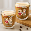 Custom Double Wall Glass Mug - Personalized Best Friend Birthday Gifts For Women - Trouble Makers Club
