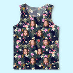 Custom Photo Tanktop - Personalized Summer Vacation And Travel Gifts For Family - Loud, Proud, And Tropical