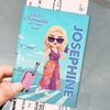 Étui de passeport personnalisé, porte-passeport – Cadeaux de vacances et de voyage personnalisés pour femmes et hommes – Vivez l'instant présent