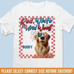 T-shirt unisexe personnalisé, t-shirt premium, sweat à capuche – Cadeaux personnalisés du 4 juillet pour les amoureux des chiens, papas et mamans – Born To Be Pawsome