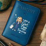 Custom Passport Wallet, Passport Holder - Personalized Summer Vacation And Travel Gifts For Women - Passport Ready, World Waiting