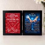 Custom Double Frame Flower Shadow Box - Personalized Anniversary Wedding Gifts For Husband And Wife, Him And Her - Till Our Final Breath