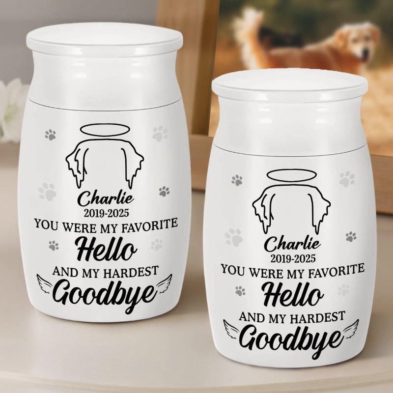 Custom Decorative Urn - Personalized Pet Memorial Gifts For Dogs, Cats - Love Lives On Always