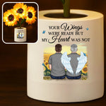 Custom Sunflower Lamp Night Light - Personalized Memorial Sympathy Gifts For Loss Of Mom, Dad - Memories Shine Through Every Darkness