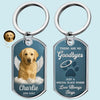 Porte-clés photo personnalisé - Cadeaux commémoratifs personnalisés pour animaux de compagnie (chiens et chats) - Mon ange gardien
