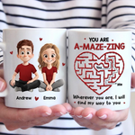 Custom Mug - Personalized Anniversary Wedding Gifts For Couple, Wife, Husband - Stuck On You, Forever