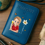 Custom Passport Wallet, Passport Holder - Personalized Summer Vacation And Travel Gifts For Women - Wanderlust Crew