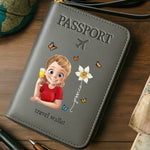 Custom Passport Wallet, Passport Holder - Personalized Summer Vacation And Travel Gifts For Women - Wanderlust Crew