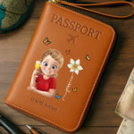 Custom Passport Wallet, Passport Holder - Personalized Summer Vacation And Travel Gifts For Women - Wanderlust Crew