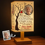 Custom Photo Bedside Table Fabric Lamp - Personalized Memorial Sympathy Gifts For Mom, Dad - A Light Of Everlasting Memories