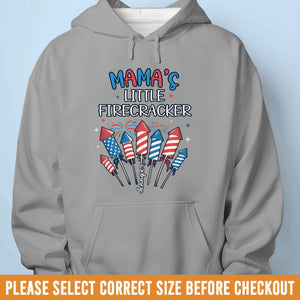 T-shirt unisexe personnalisé, t-shirt premium, sweat à capuche - Cadeaux personnalisés du 4 juillet pour maman et grand-mère - Éveillez la joie avec de petits pétards