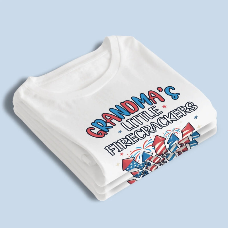Custom Unisex T-shirt, Premium T-shirt, Hoodie - Personalized 4th Of July Gifts For Mom, Grandma - Spark Joy With Tiny Firecrackers