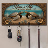 Porte-clés personnalisé pour la maison, porte-clés - Cadeaux d'anniversaire de mariage personnalisés pour mari et femme, lui et elle - Just Us And The Ocean
