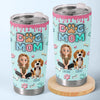 Gobelet personnalisé imprimé effet gonflé 3D - Cadeaux d'anniversaire personnalisés pour les amoureux des chiens, papas et mamans - Cheveux en bataille, câlins poilus