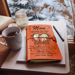 Custom Photo Leather Wrap Journal - Personalized Memorial Sympathy Gifts For Mom, Dad - Always Guided By Your Love