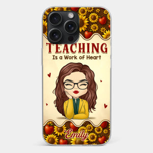 Custom Clear Phone Case - Personalized Birthday Gifts For Teachers - Teachers Make Magic Happen