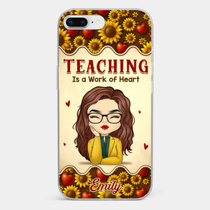 Custom Clear Phone Case - Personalized Birthday Gifts For Teachers - Teachers Make Magic Happen