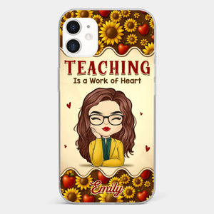 Custom Clear Phone Case - Personalized Birthday Gifts For Teachers - Teachers Make Magic Happen