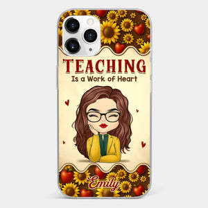 Custom Clear Phone Case - Personalized Birthday Gifts For Teachers - Teachers Make Magic Happen