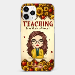 Custom Clear Phone Case - Personalized Birthday Gifts For Teachers - Teachers Make Magic Happen
