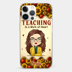 Custom Clear Phone Case - Personalized Birthday Gifts For Teachers - Teachers Make Magic Happen